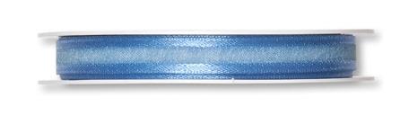 Organza traka, plava, 10 mm, 1M