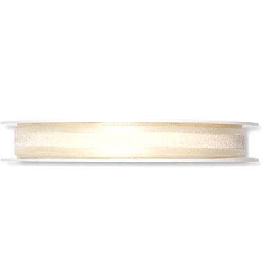 Organza traka, krem, 10 mm, 1M