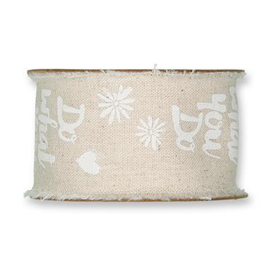 Printed cotton ribbon Lettering 3 m