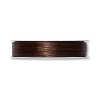Traka, saten, smeđa, 3 mm, 1M