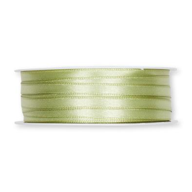 Traka, saten, svijetlo zelena, 6 mm, 1M