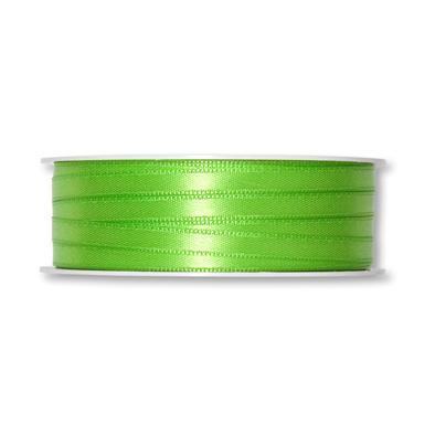 Traka, saten, proljetno zelena, 6 mm, 1M