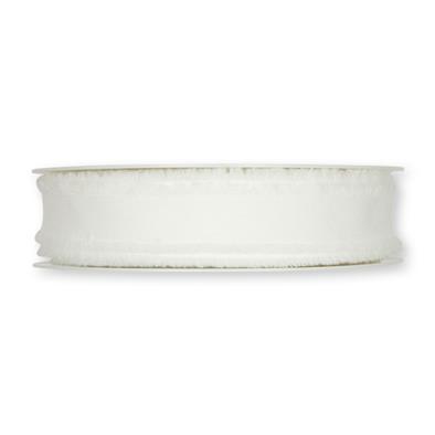Deco ribbon with fringed edges 18 mm