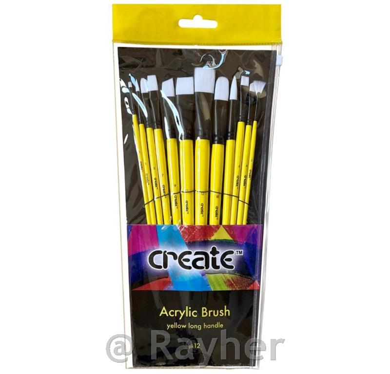 Veliki set kistova za akrilne boje Creat