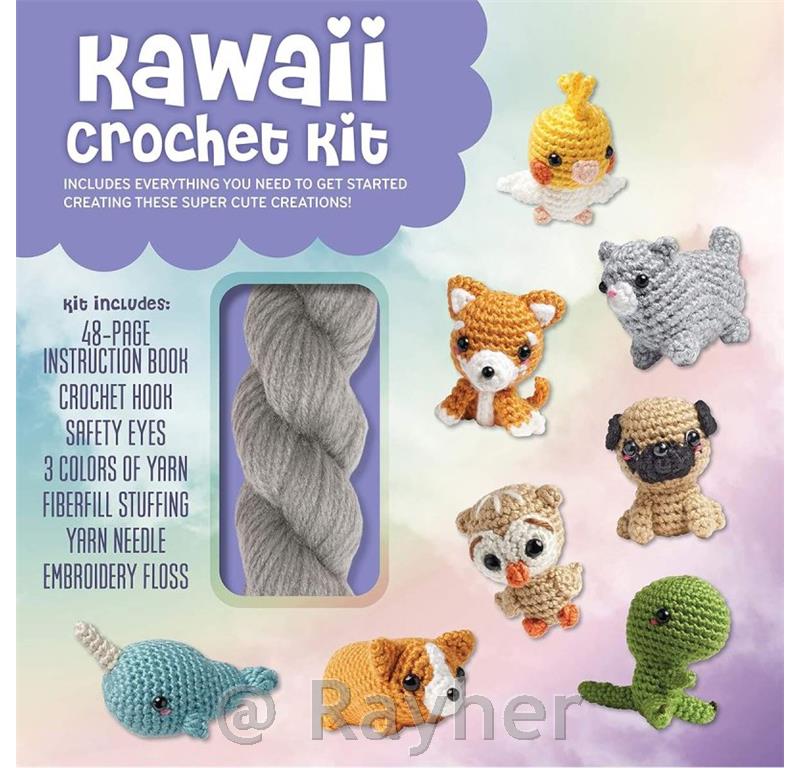 Knjiga & kreativni set Kawaii Crochet