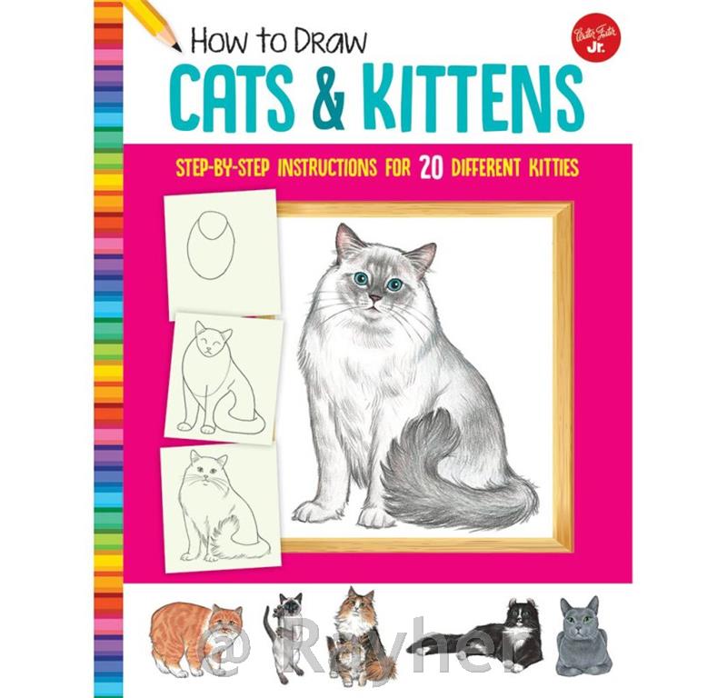 Knjiga How To Draw Cats and Kittens