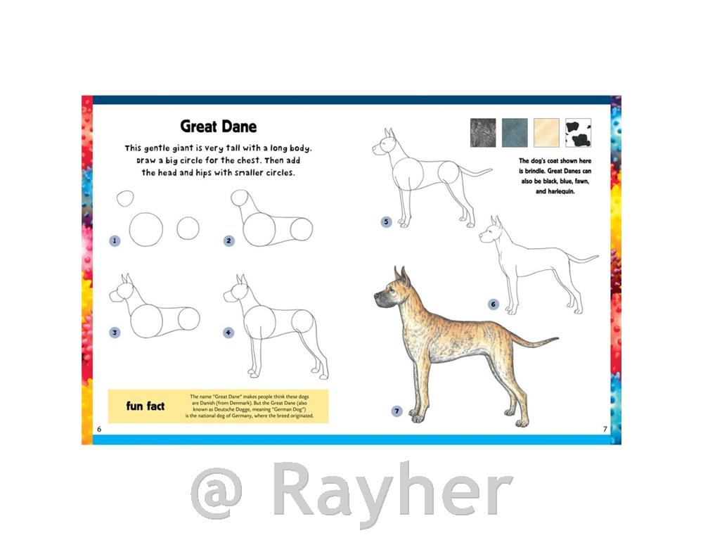 Knjiga How To Draw Dogs and puppies