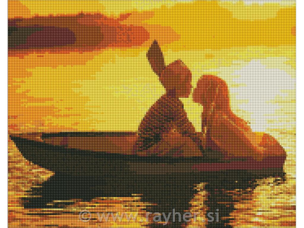 Diamantni mozaik, The first love, 40x50 cm