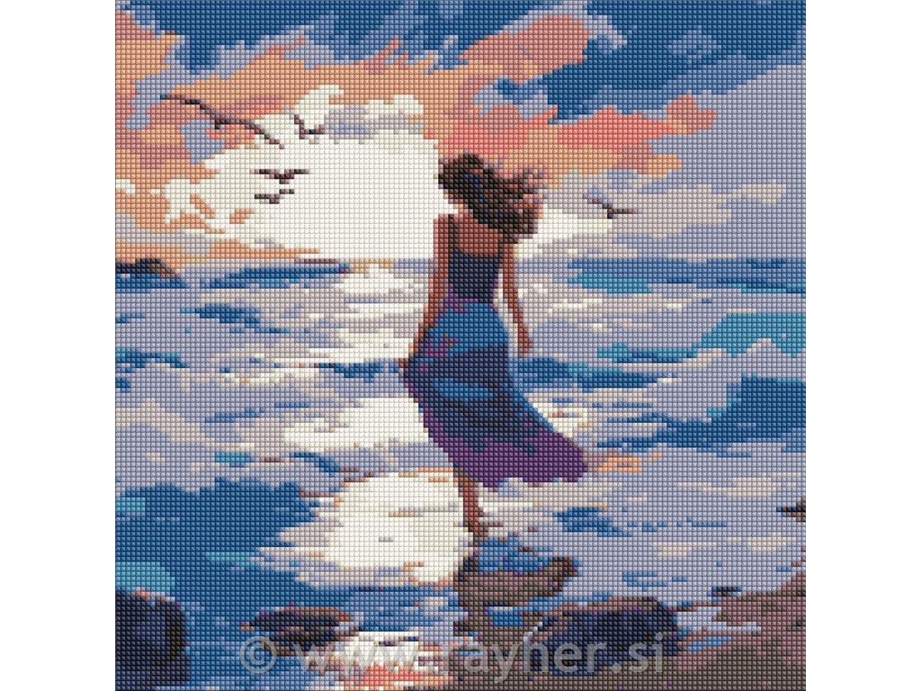 Dijamantni mozaik, A beautiful element, 40x40 cm