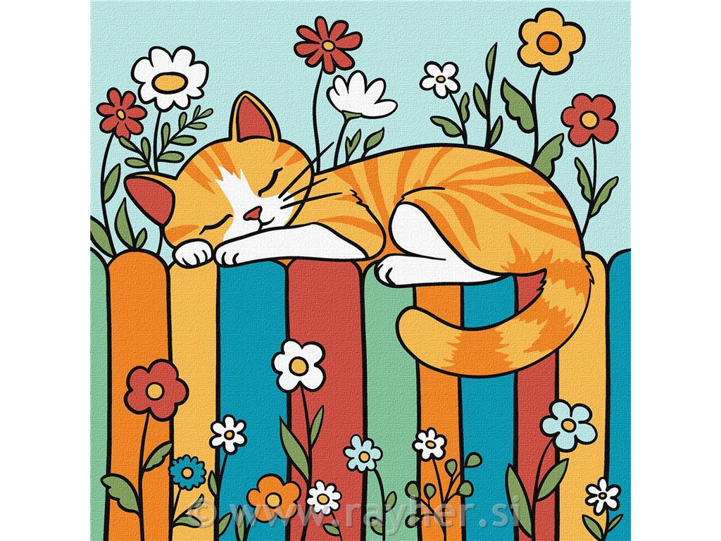 Slikanje po brojevima Kids,Cat on the