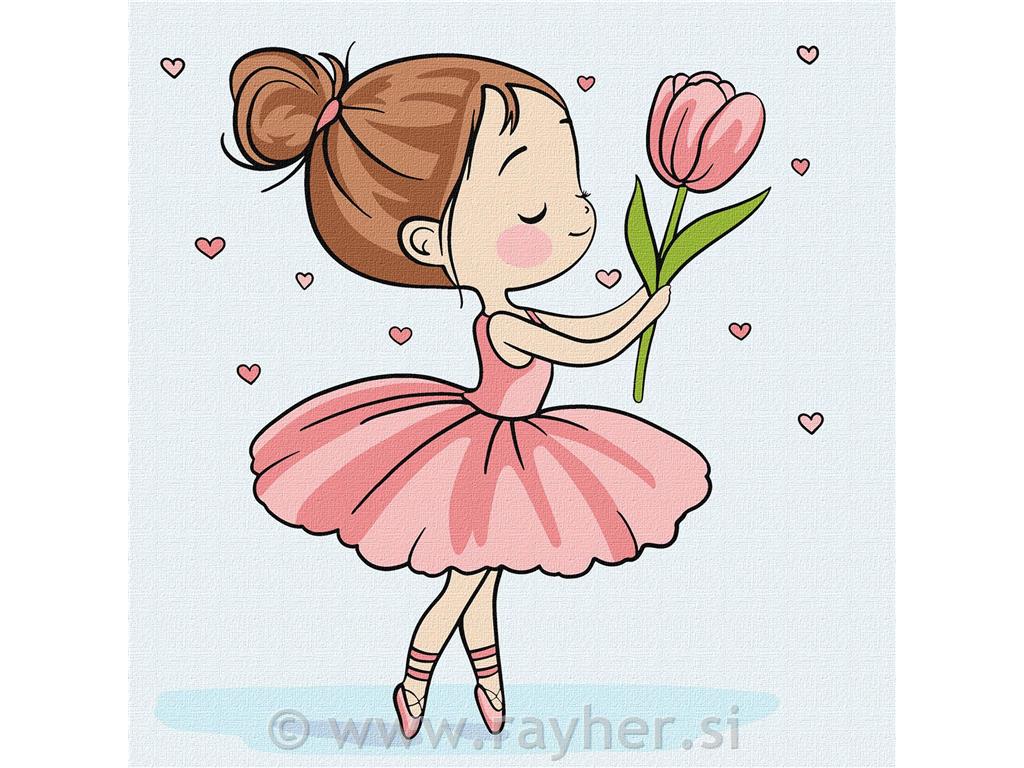 Slikanje po brojevima Kids, Ballerina