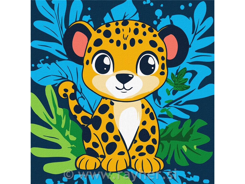 Slikanje po brojevima Kids, Leopard