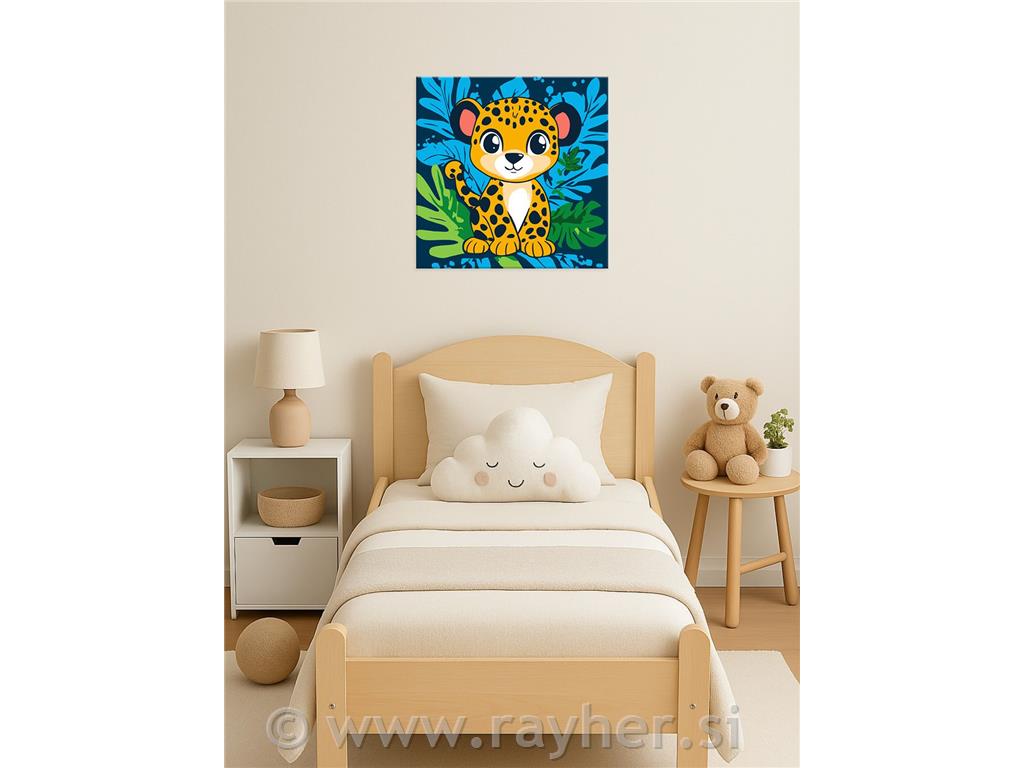 Slikanje po brojevima Kids, Leopard