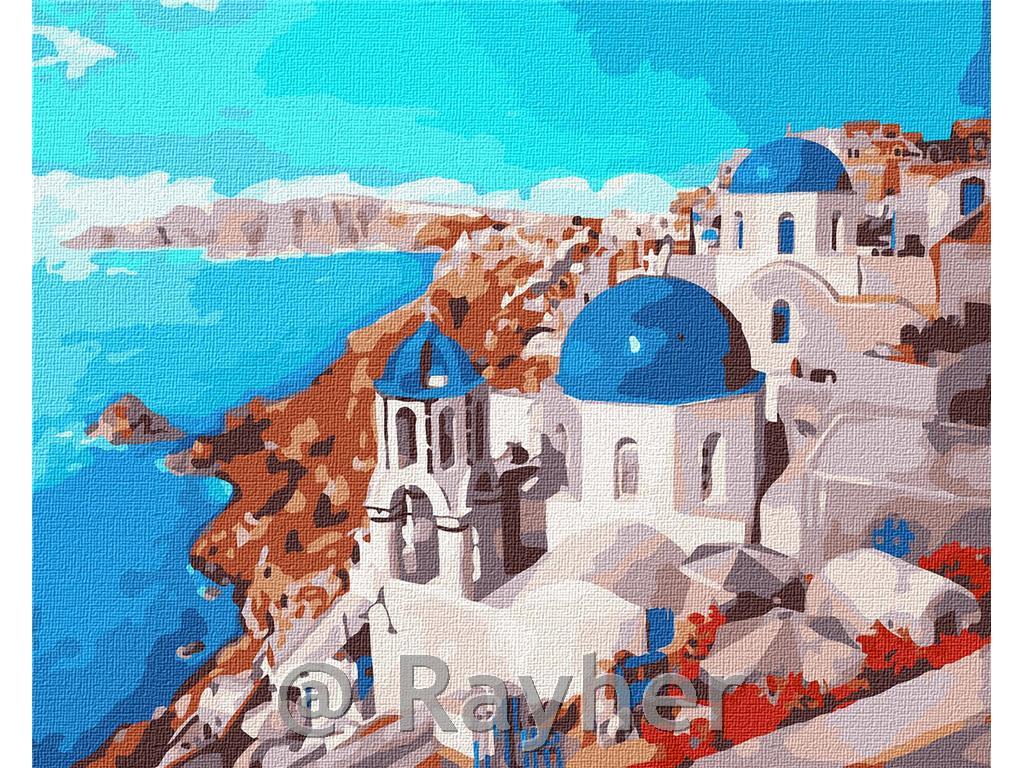 Slikanje po brojevima, Santorini, 40x50cm