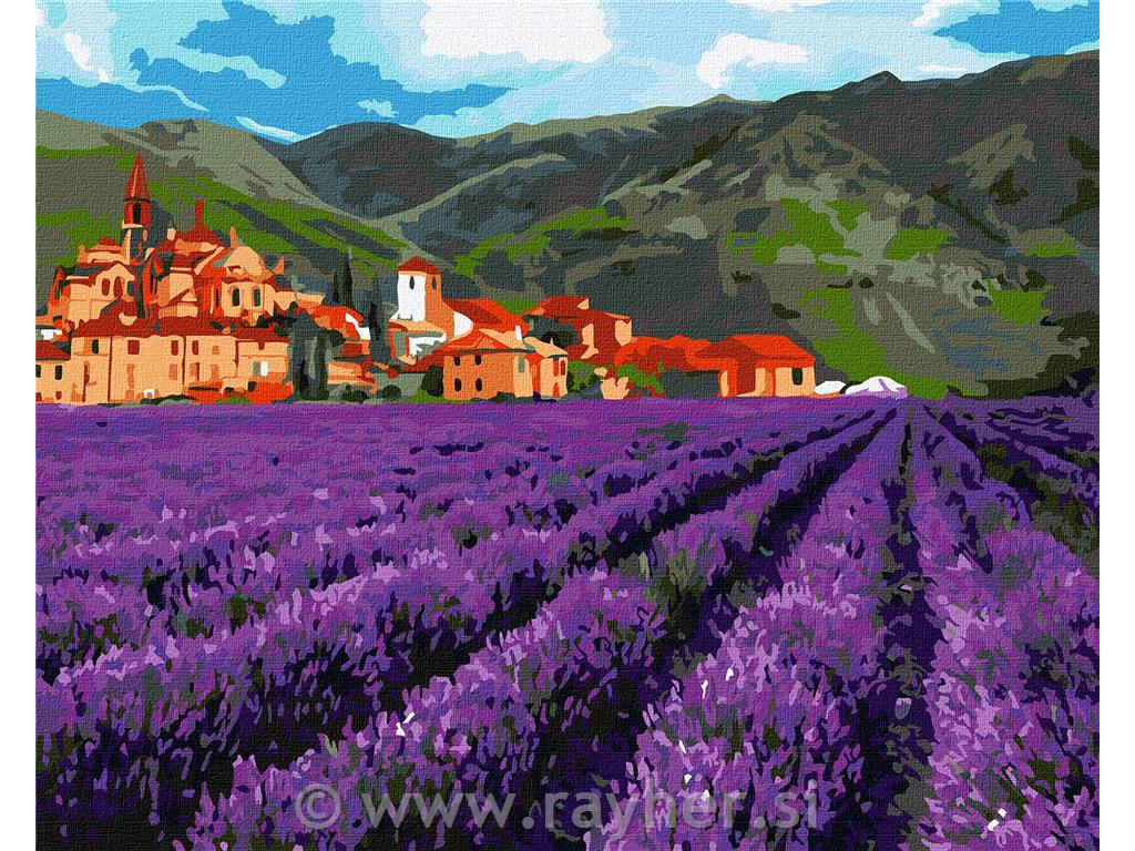 Slikanje po brojevima, Mountain lavender, 40x50 cm