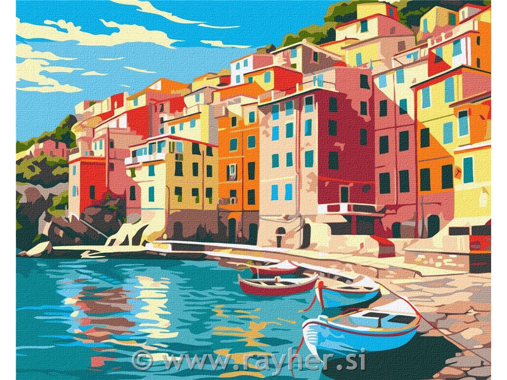 Slikanje po številkah, Sunny city, 40x50 cm