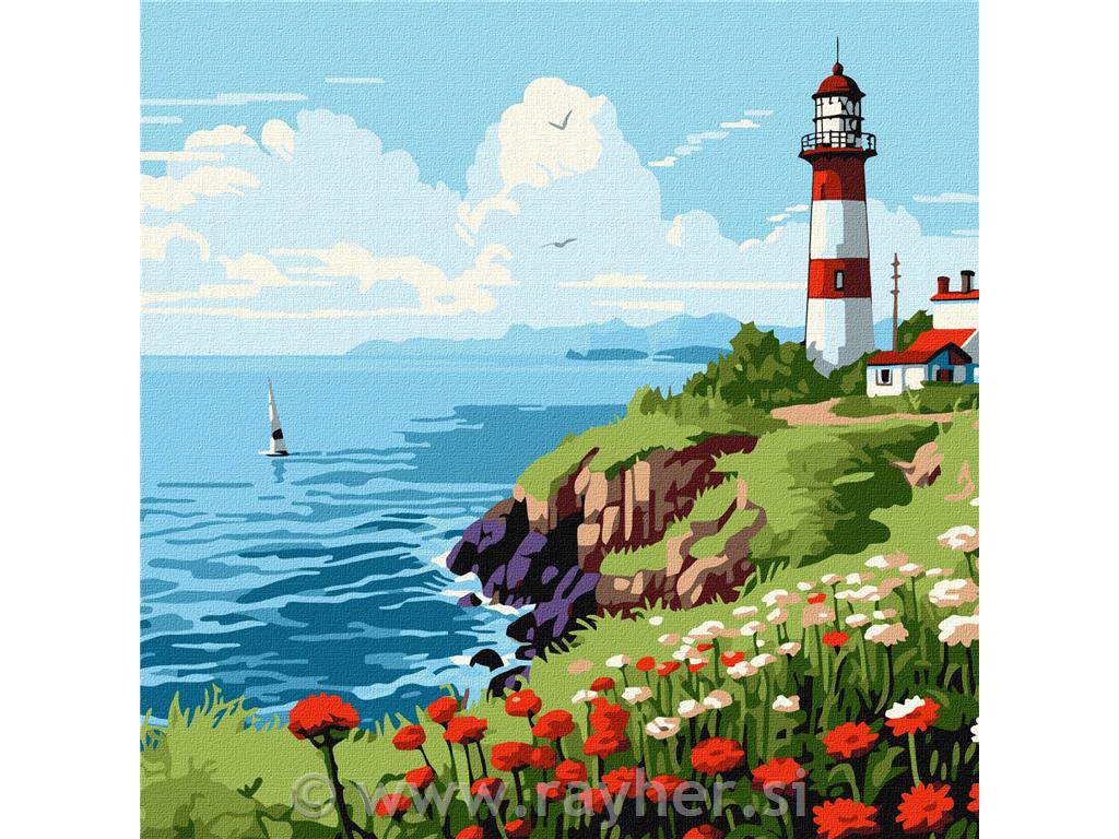 Slikanje po brojevima, A lighthouse30x30