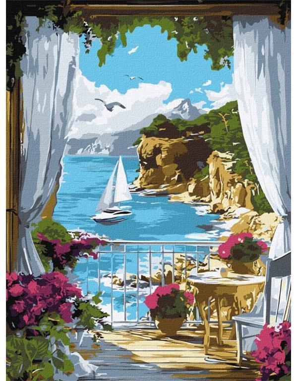 Slikanje po brojevima, Sunny harbour, 30x40 cm