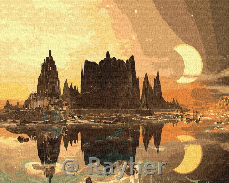 Slikanje po brojevima, Golden city, 40x50 cm