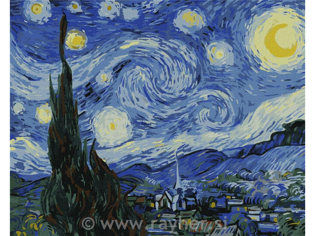 Slikanje po brojevima, Starry Night, 40x50 cm