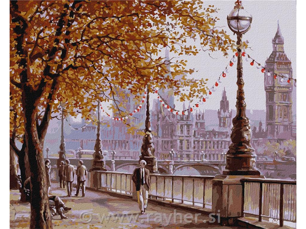 Slikanje po brojevima, Autumn London, 40x50 cm