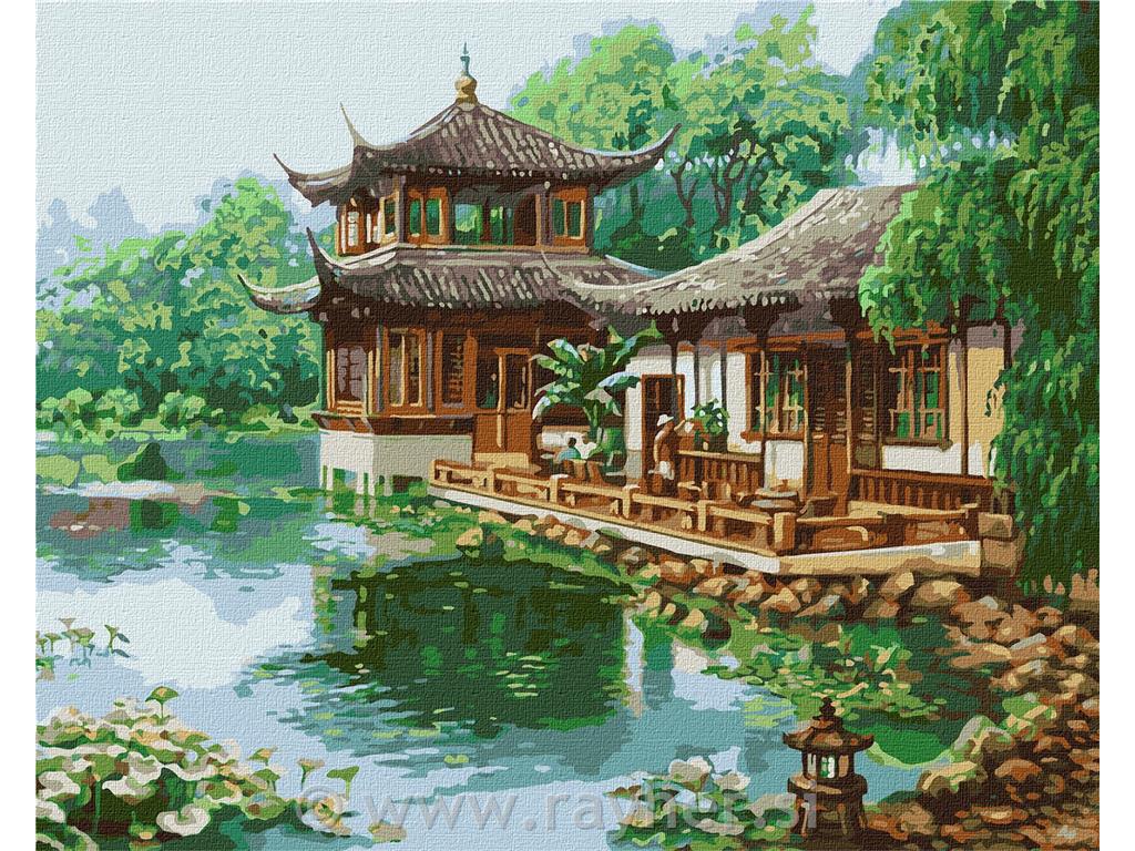Slikanje po brojevima, Chinese house, 40x50 cm