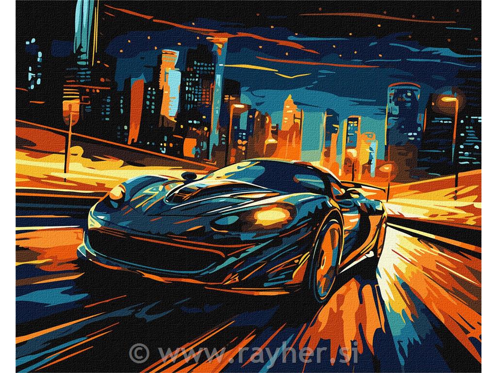 Slikanje po brojevima, Night city, 40x50 cm