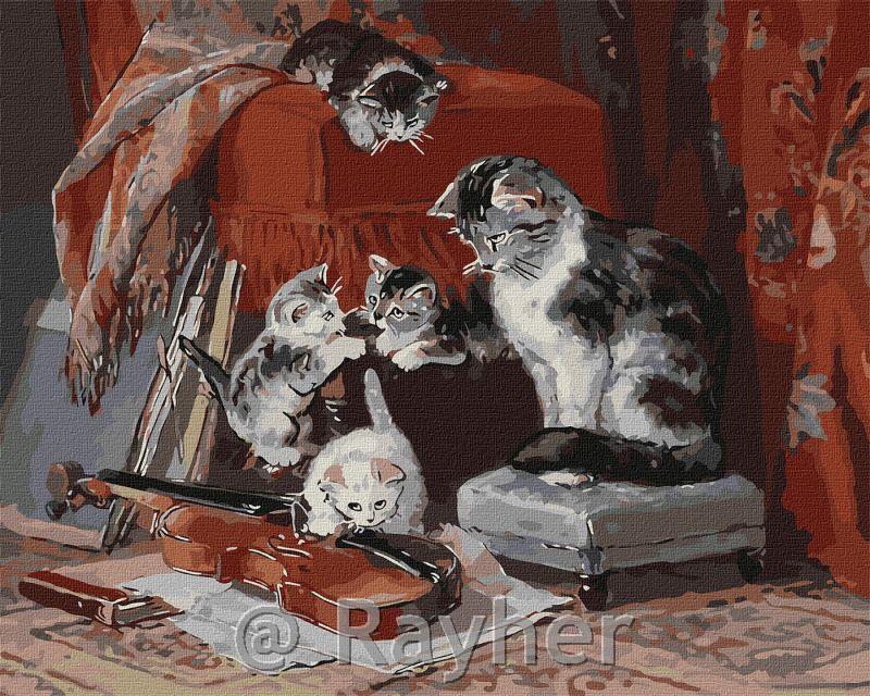 Slikanje po brojevima, Little musicians,40x50 cm