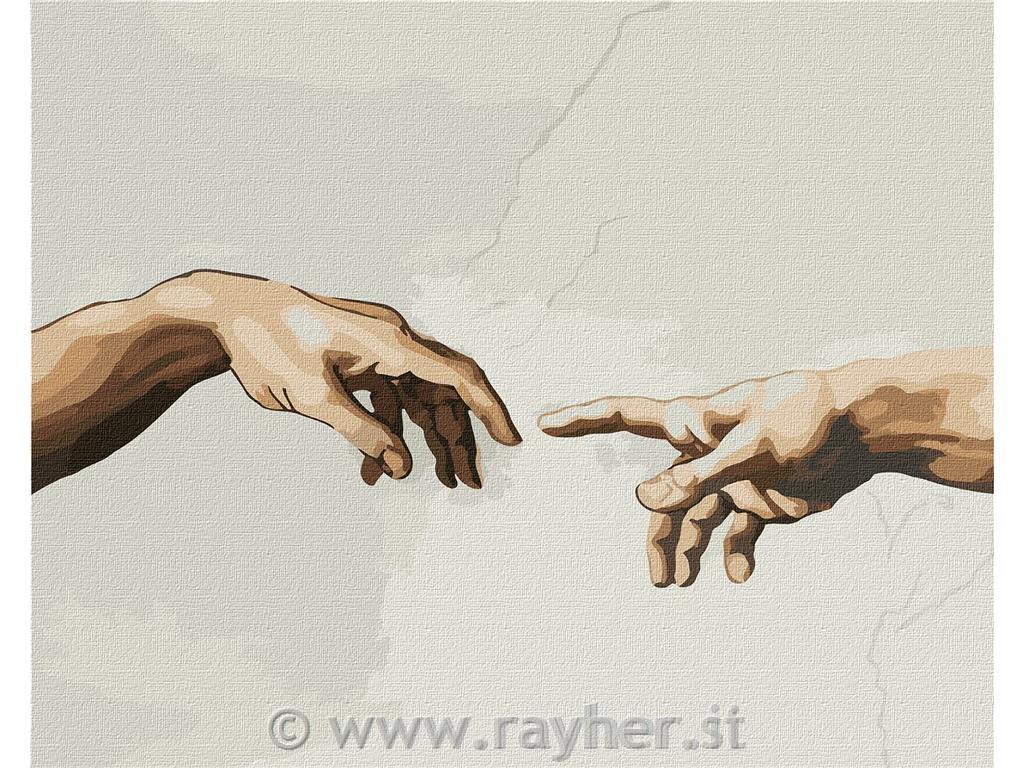 Slikanje po brojevima, Creation of Adam, 40x50 cm