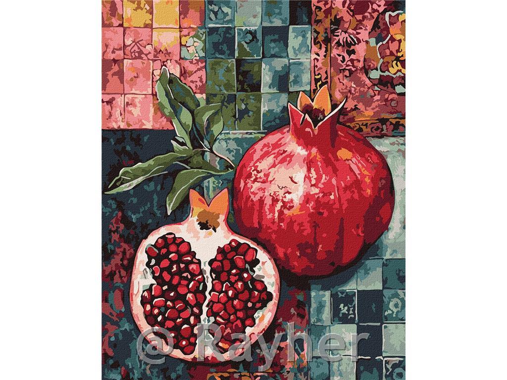 Slikanje po brojevima, Red pomegranate,40x50 cm