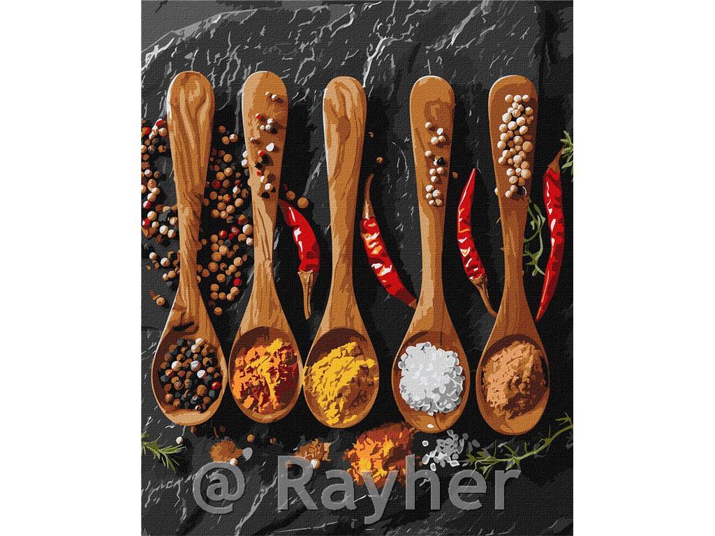 Slikanje po brojevima, A variety of spices, 40x50 cm