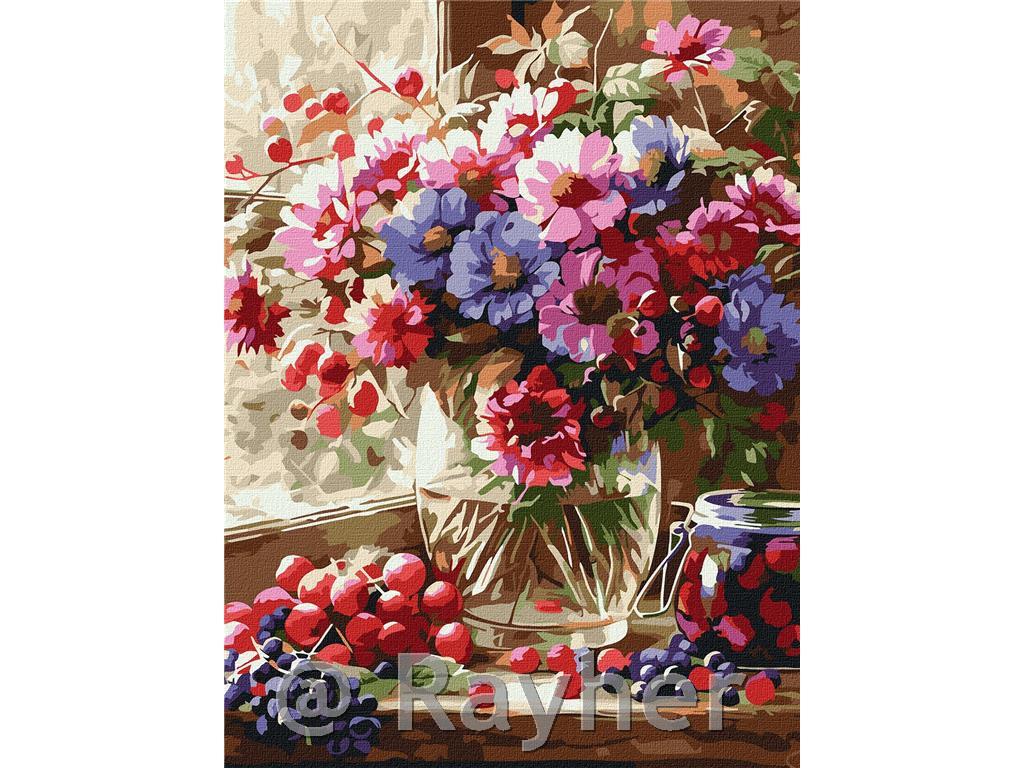 Slikanje po brojevima, Bouquet and fruit, 30x40 cm