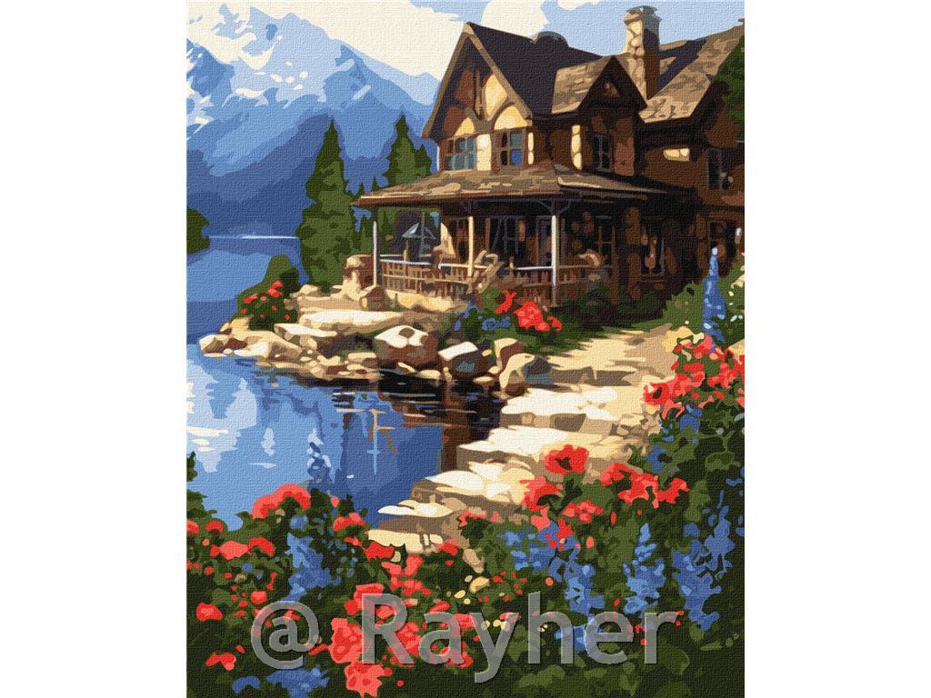Slikanje po brojevima, House by the sea,40x50 cm