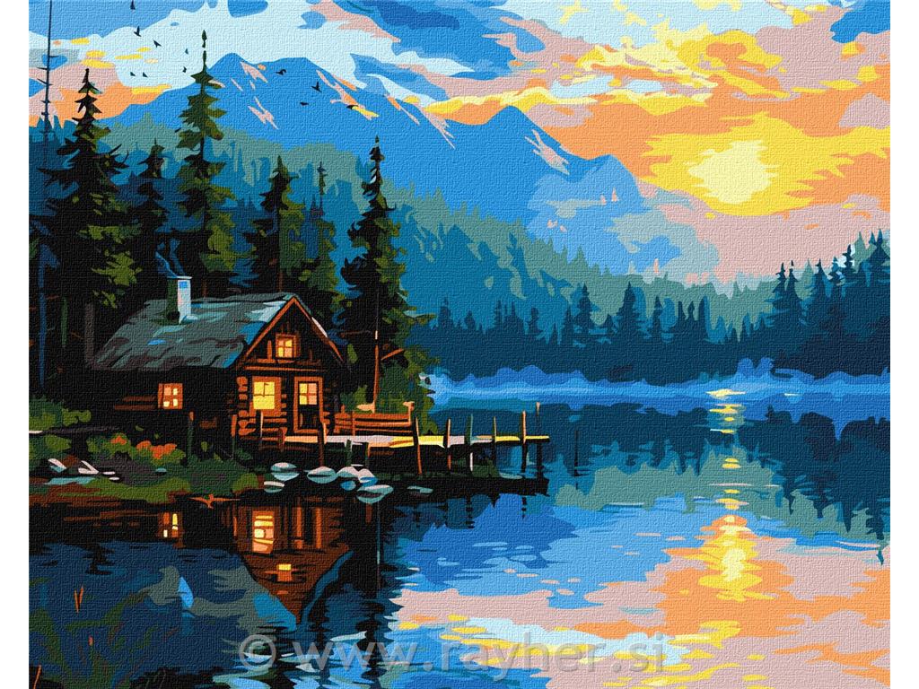 Slikanje po brojevima, Lake cosiness, 40x50 cm
