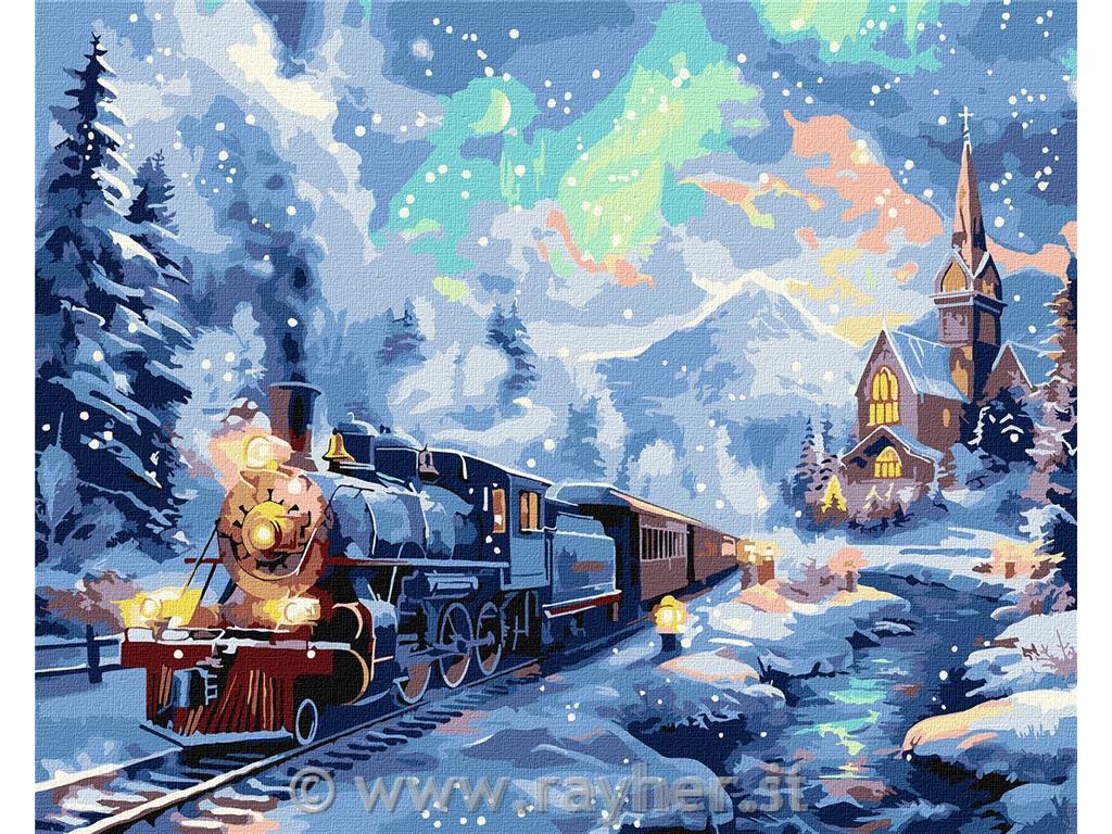 Slikanje po brojevima, Holiday train, 40x50 cm