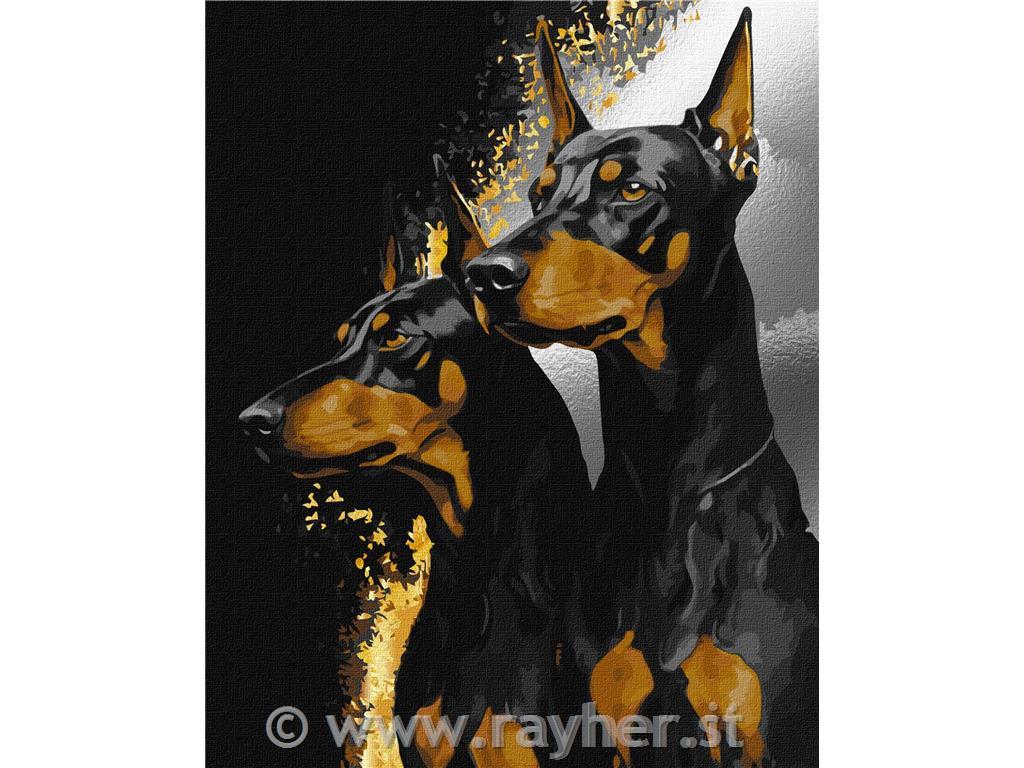 Slikanje po brojevima, Faithful Doberman, 40x50 cm