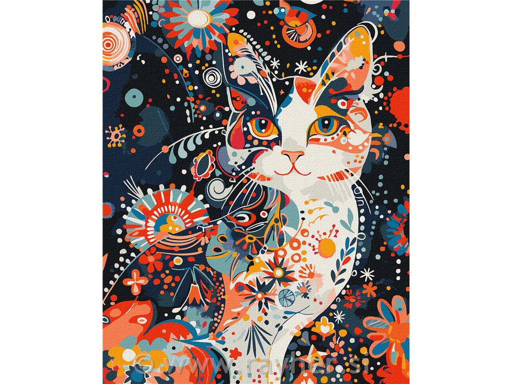 Slikanje po brojevima, Gracious Kitty, 40x50 cm