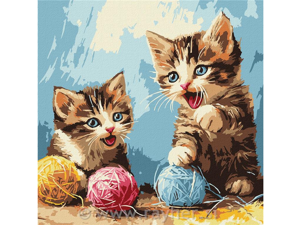 Slikanje po brojevima, Knitting balls30x30