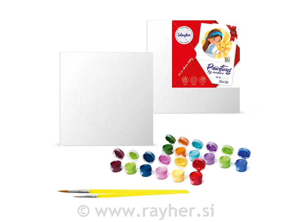 Slikanje po brojevima, Knitting balls30x30
