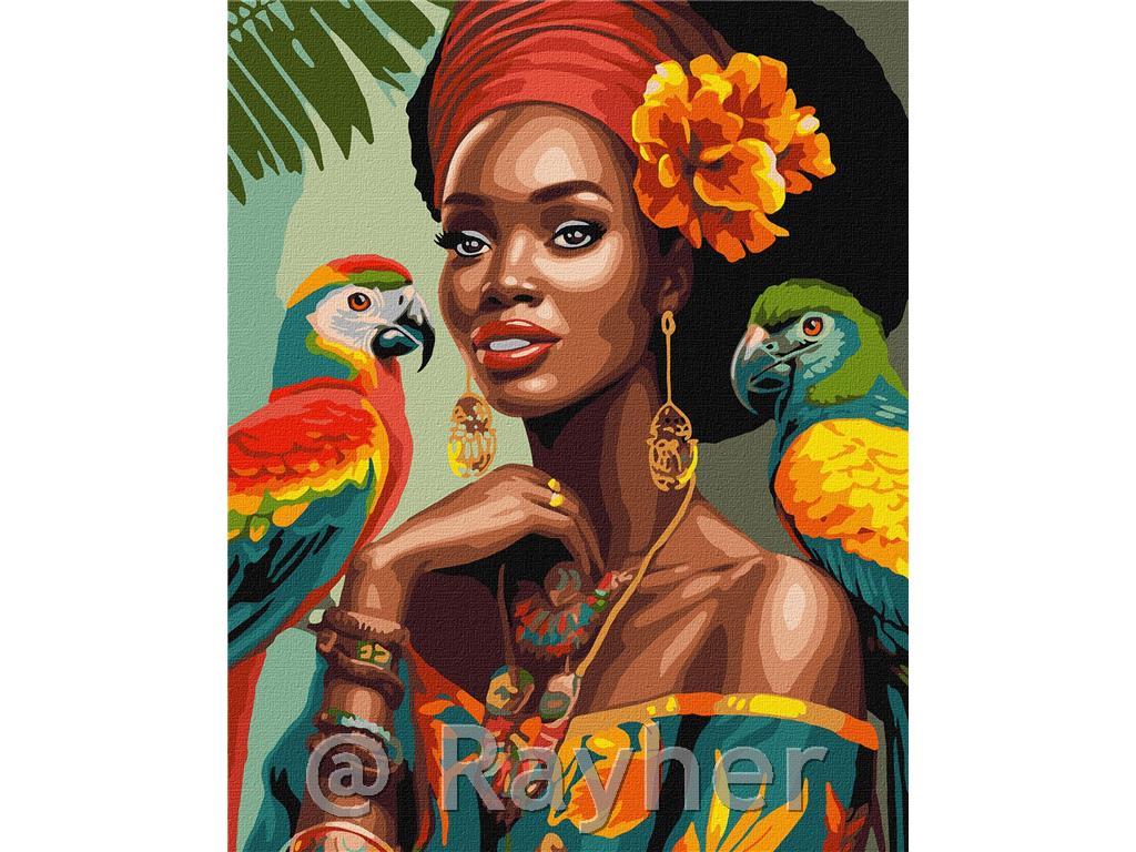 Slikanje po brojevima, African fashionista, 40x50 cm