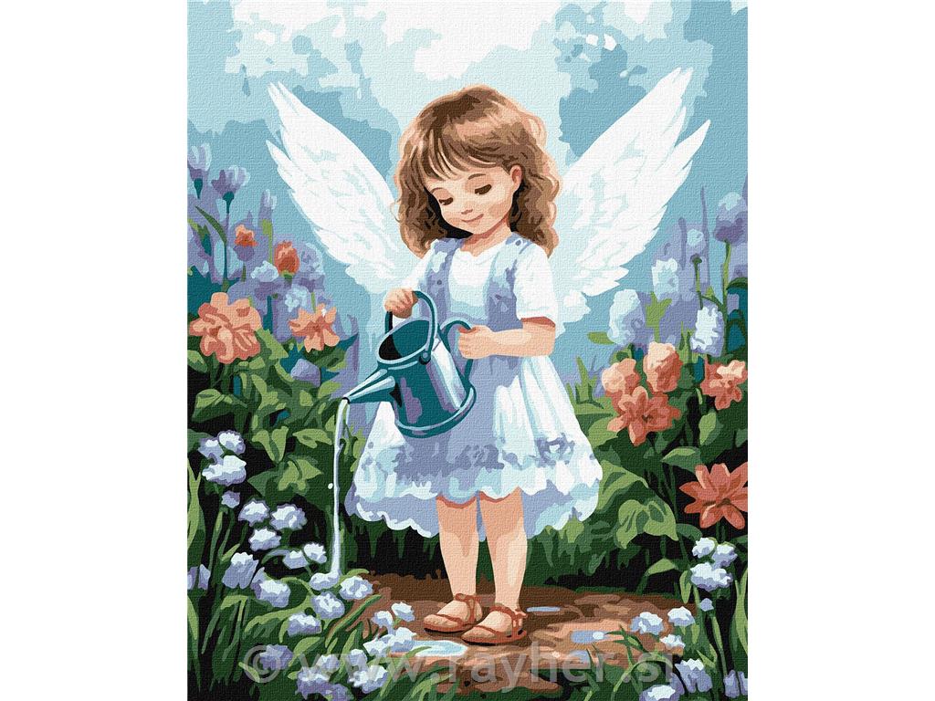 Slikanje po brojevima, Angel, 40x50 cm
