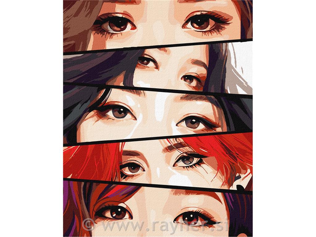 Slikanje po brojevima, Charming eyes, 40x50 cm