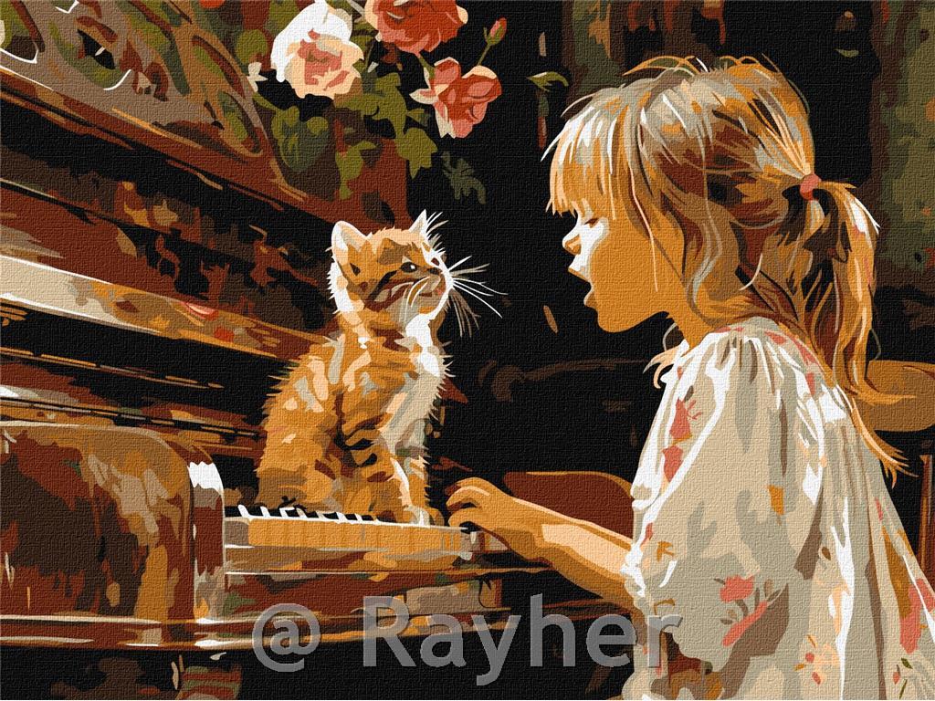 Slikanje po brojevima, Singing Duet, 40x50 cm