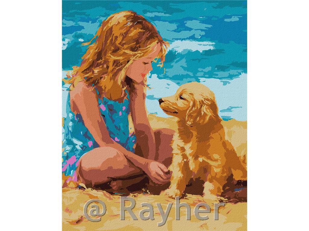 Slikanje po brojevima, A childhood friend, 40x50 cm