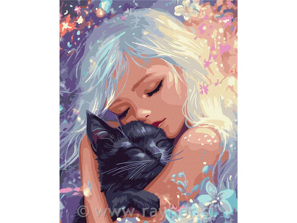 Slikanje po brojevima, Fluffy talisman, 40x50 cm