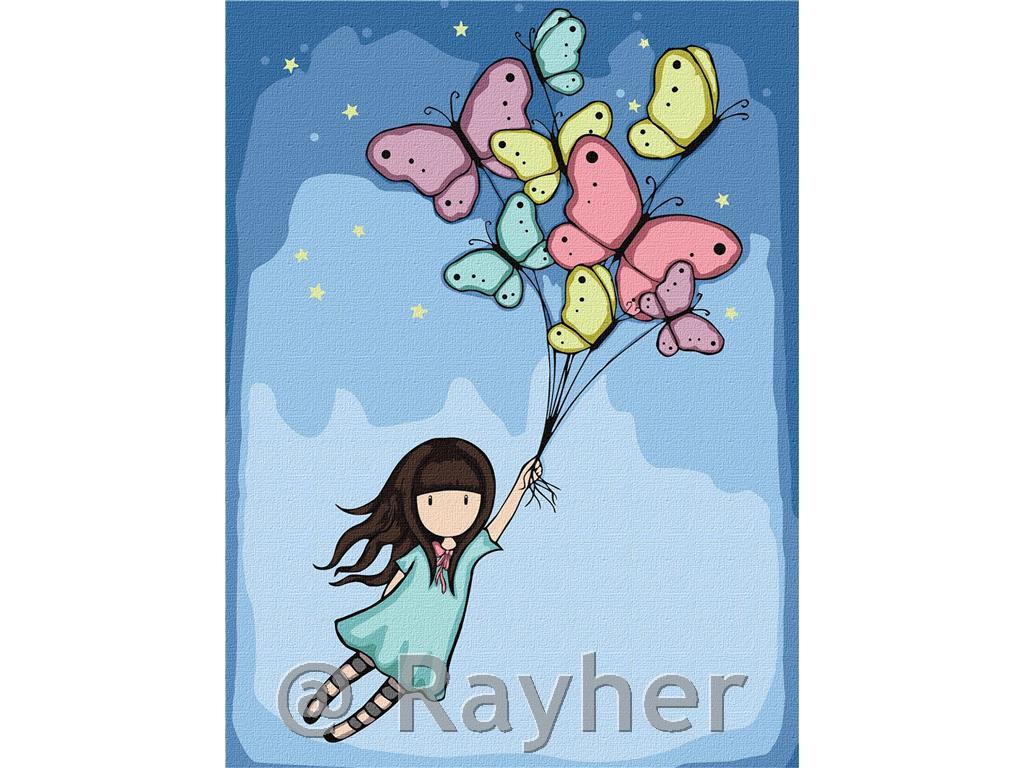 Slikanje po brojevima, Flight Of The Butterflies, 40x50 cm