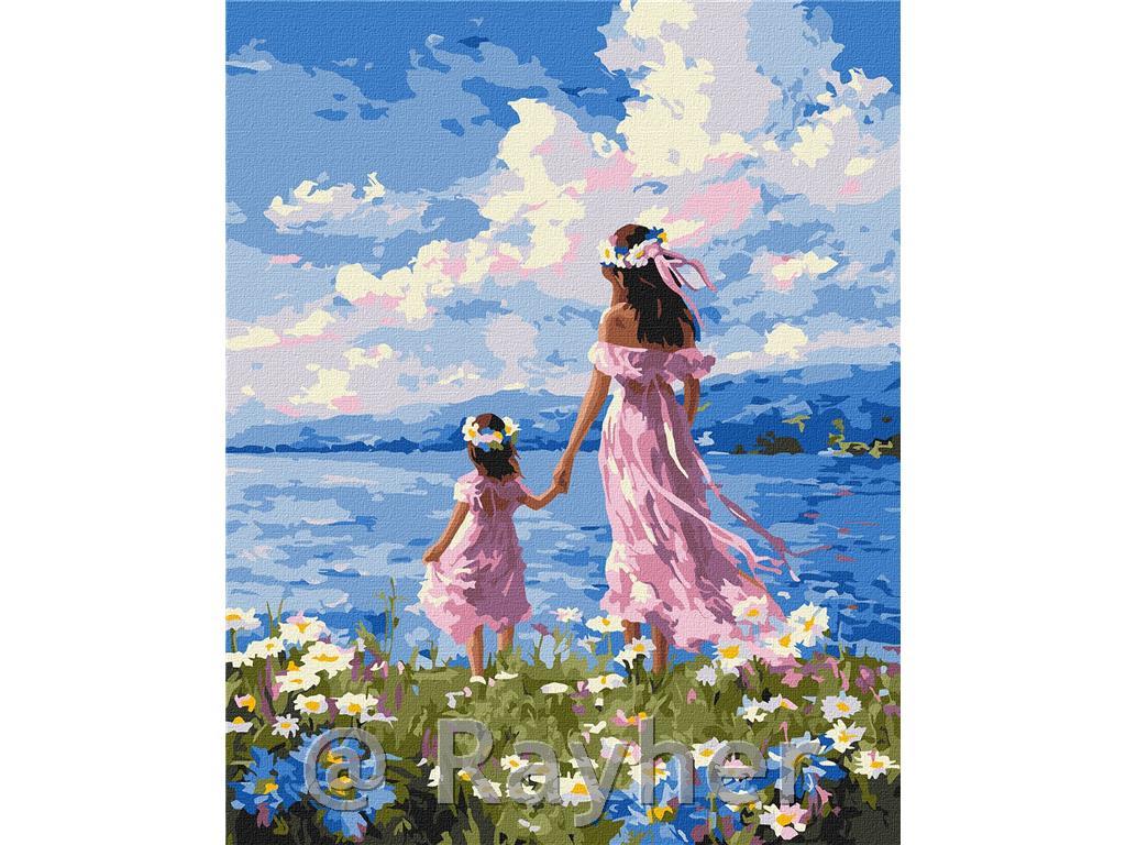 Slikanje po brojevima, Mother and daughter, 40x50 cm