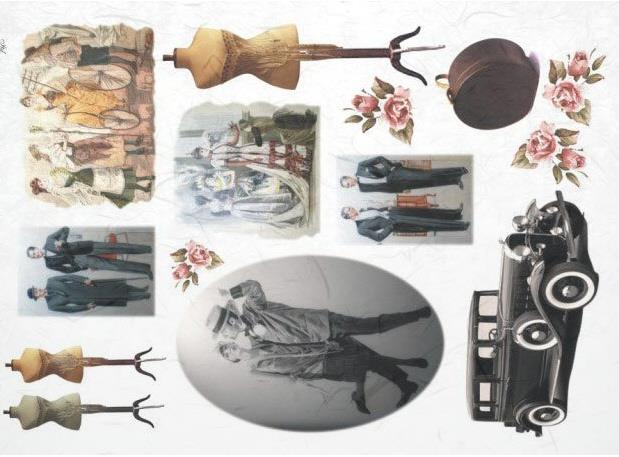 DECOUPAGE PAPIR RIŽIN A4, TRIDESETE