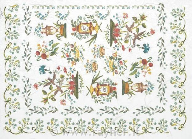 DECOUPAGE PAPIR RIŽIN A4, CVJETNI MOTIV