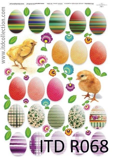 DECOUPAGE PAPIR RIŽIN A4, USKRS 10